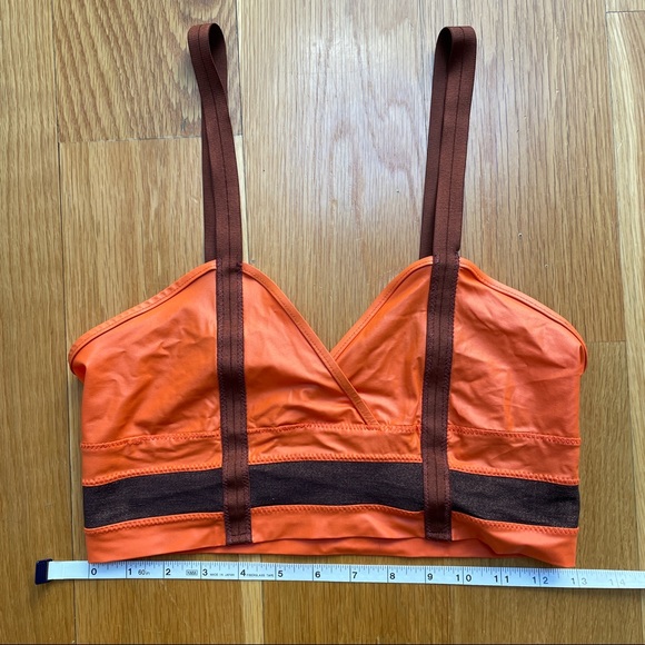 VPL bright orange and brown sparkle stretchy bra - Picture 1 of 8